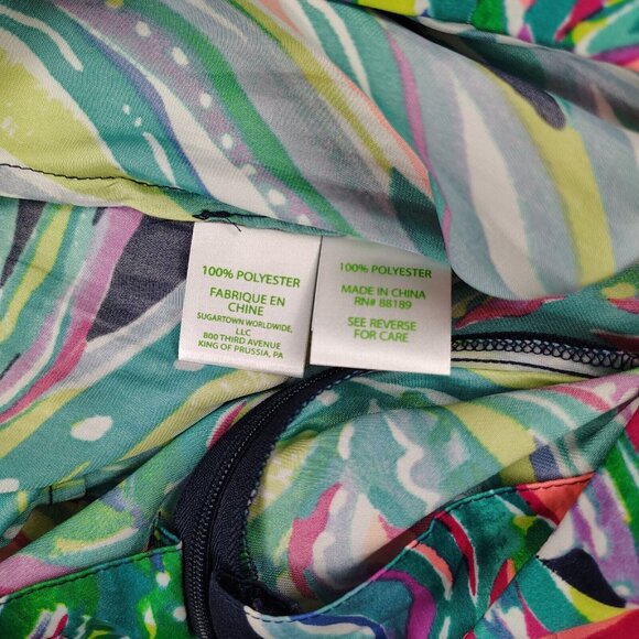 Lilly Pulitzer Gaucho Pants Don't Leave Me Hanging Wide Leg Cropped Sz 0 - Picture 7 of 10